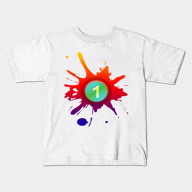 Color one Kids T-Shirt by KrishnapalArts